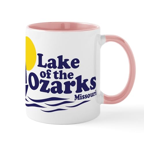 White/Pink Inside - Lake Of The Ozarks Missouri Mugs