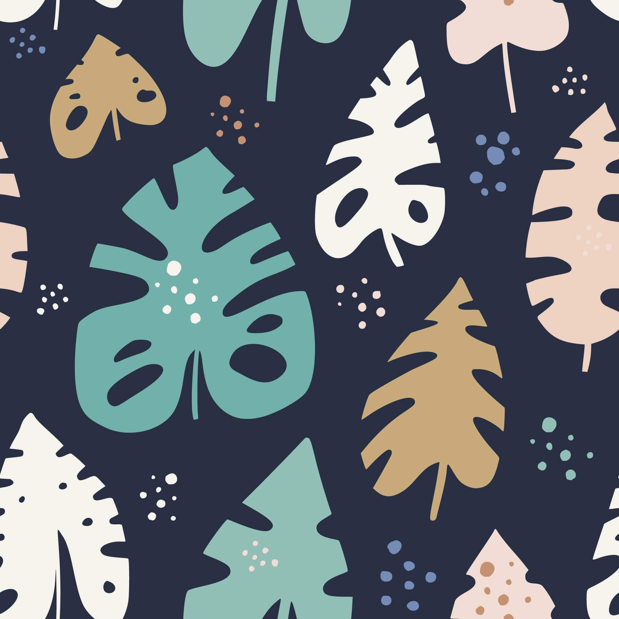 Blue Botanical Floral Peel and Stick Removable Wallpaper - Self-Adhesive Wall Decor for Bedroom, Nursery, Living Room & Office