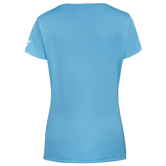 Babolat Play Cap Sleeve Women's Tennis Top 4124 - Breathable Cyan Blue Athletic Shirt for Women | Perfect for Tennis, Gym & Outdoor Sports