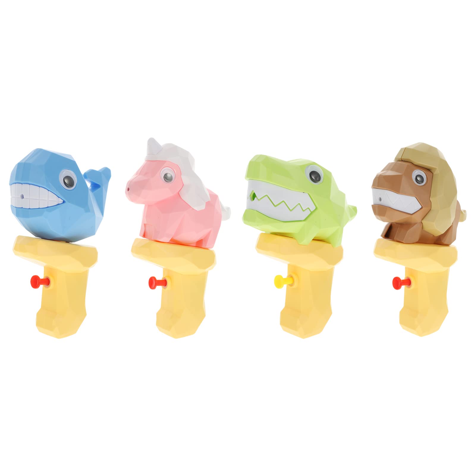 TOYANDONA 4pcs Kids Water Guns - Small Cartoon Animal Water Blaster Soaker Toys for Outdoor, Beach, Pool & Summer Fun - Perfect for Toddlers Ages 4-8 (Great for Birthday Parties, Backyard Games & Water Fights)
