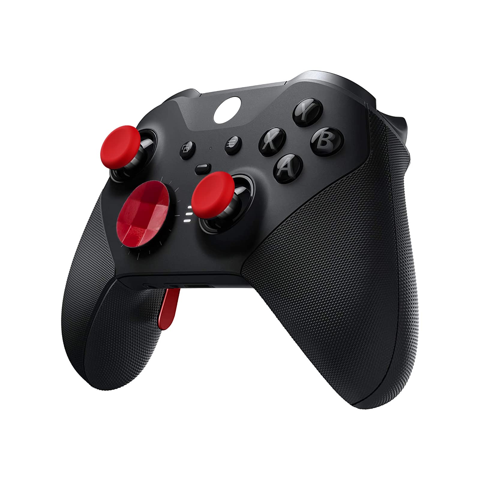 EASEGMER 10-in-1 Replacement Thumbsticks & Accessories Kit for Xbox One Elite Controller Series 2 - Includes 4 Swap Joysticks, 4 Paddles, 1 Standard D-Pad (Red) - Perfect for Gaming, Competitive Play & Controller Customization