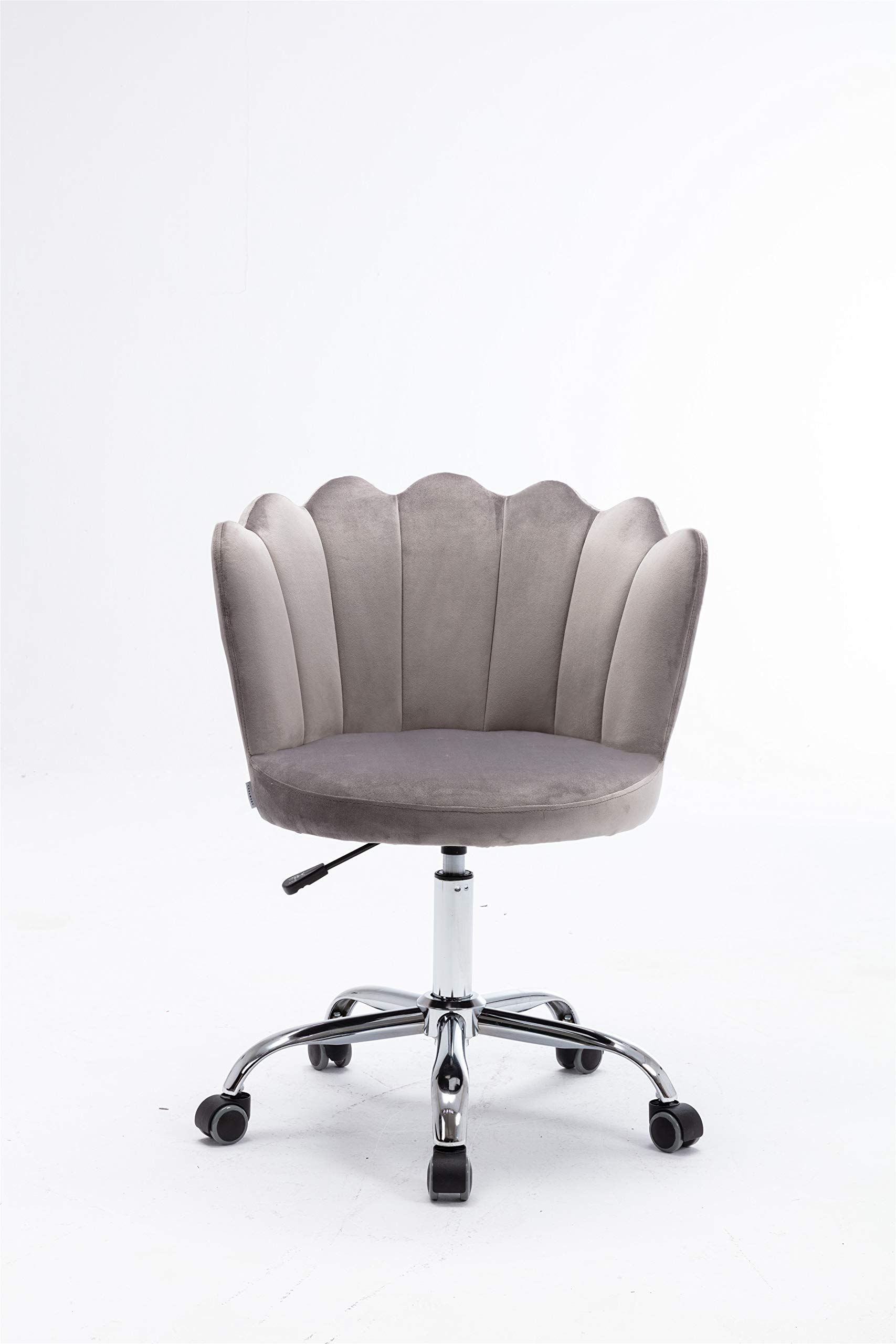 Modern Swivel Shell Chair - Gray Lounge Chair for Living Room, Bedroom & Home Office - Comfortable Leisure & Workspace Seating Solution