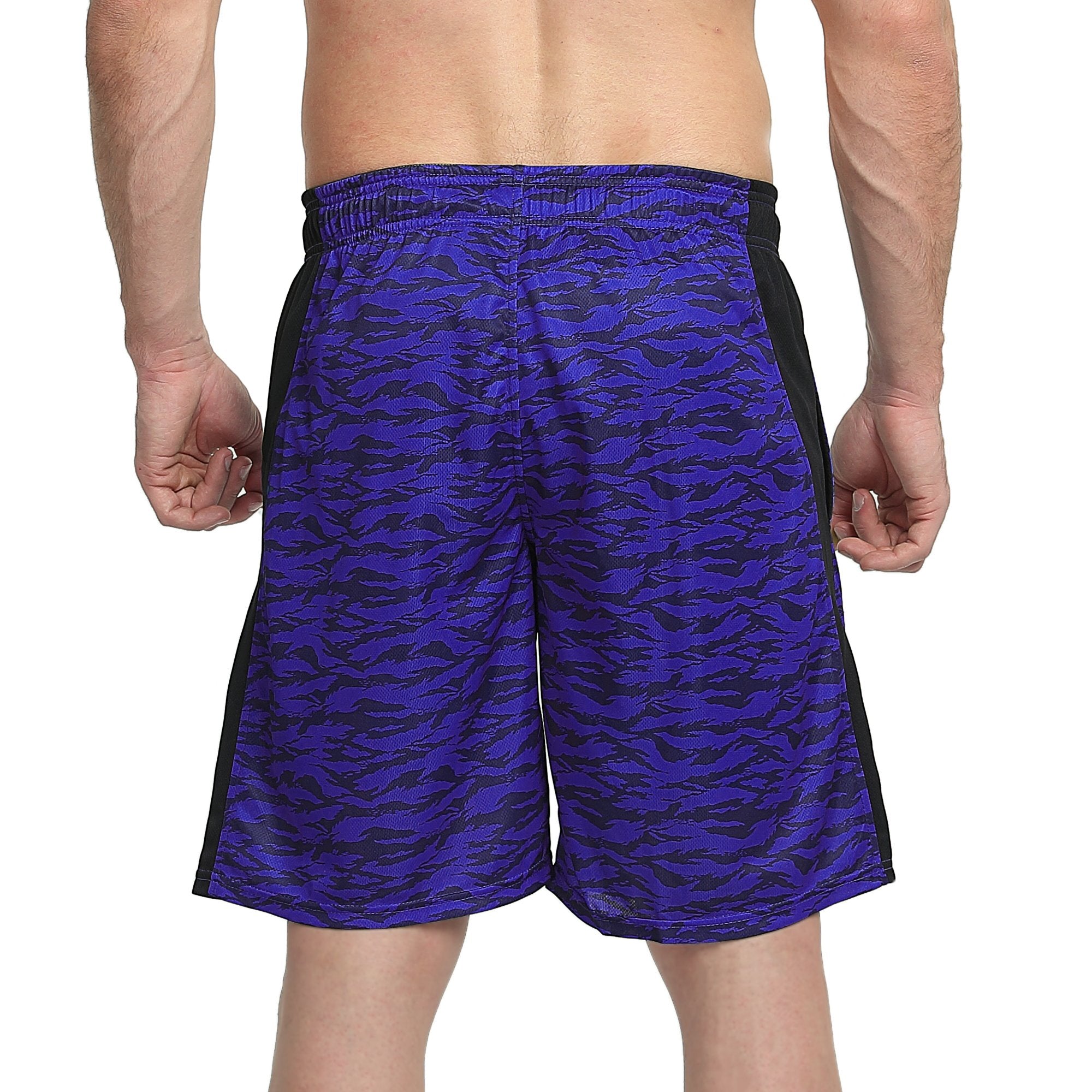 Best Dark Blue Basketball Shorts for Men - Breathable & Comfortable Gym Workout Shorts - Perfect for Basketball, Running & Training
