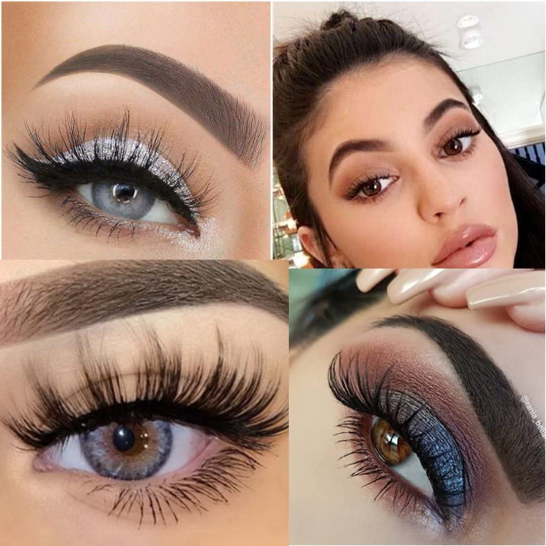 5 Pairs Magnetic Eyelashes with Eyeliner & Tweezer Set - Long Lasting Waterproof False Lashes for Natural Look - Perfect for Daily Wear, Parties & Special Occasions