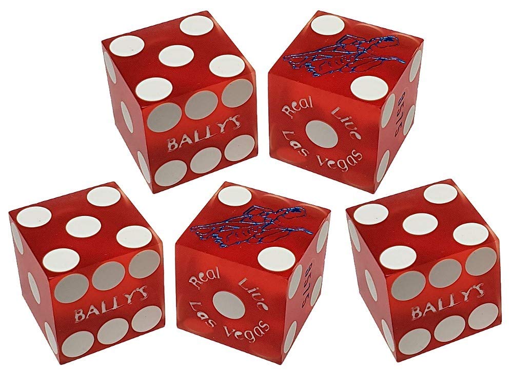 Authentic Las Vegas Casino Dice Set with Clear Acrylic Dice Boat - Professional Craps Starter Kit for Casino Table Play | Perfect for Home Games, Gambling Parties & Casino Night Entertainment