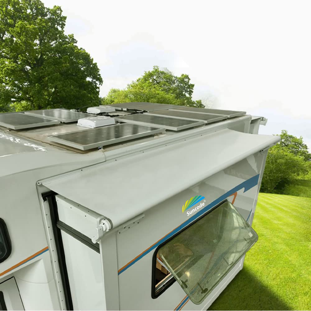 Suncode RV Slide Topper Awning - White RV Slide Out Awning Cover with Modular Design for Travel Trailers, 5th Wheels & Motorhomes (6'1