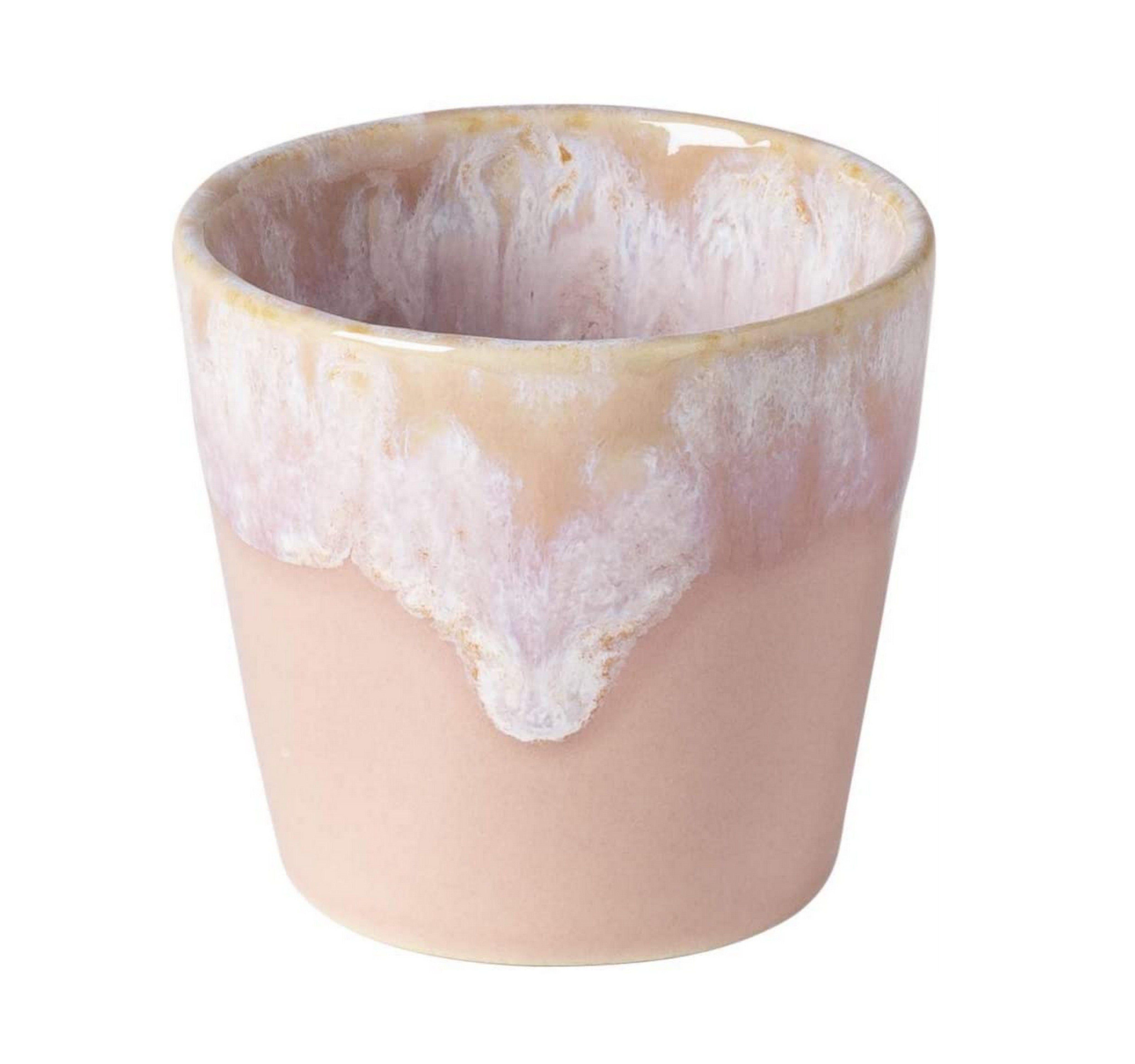 COSTA NOVA Stoneware Ceramic Espresso Cups Set (2-Piece) - 3 oz Soft Pink - Grespresso Collection - Perfect for Coffee Shops, Home Baristas & Gift Giving