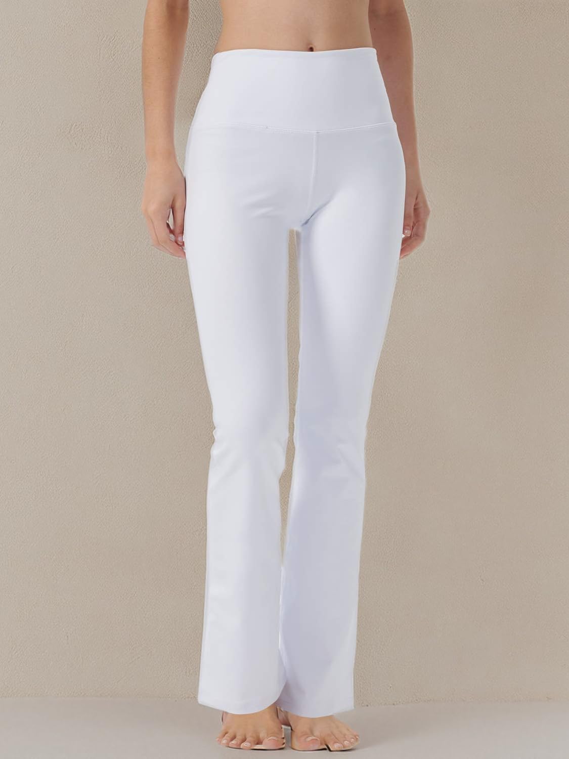 Women's Bootcut Yoga Pants with Hidden Pockets - High Waist Tummy Control Workout & Dress Pants for Office, Gym & Casual Wear