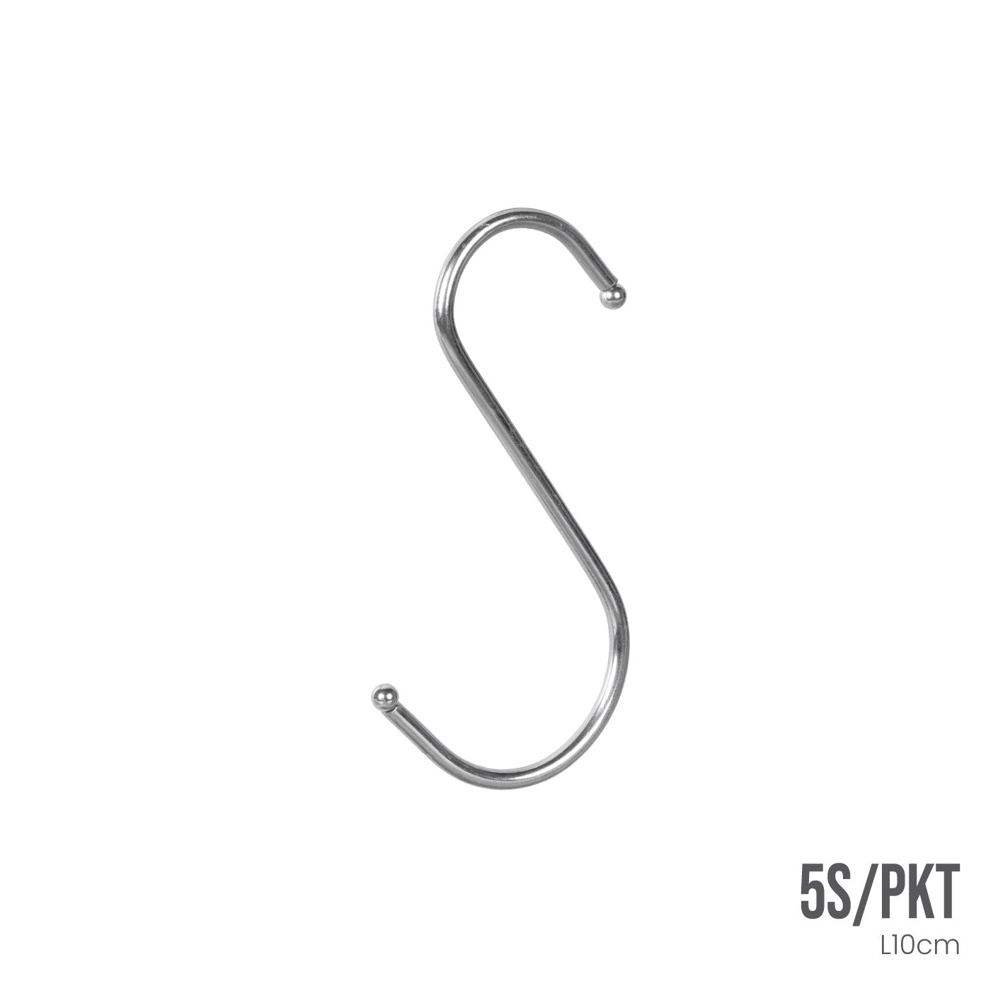 Heavy Duty Steel S-Hook 4.5 Inch - JM1004 (HFH5040) for Hanging Plants, Tools & Home Organization