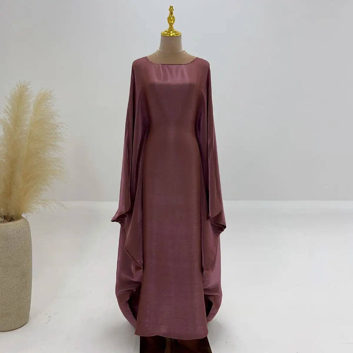 20 Color Options Sparkling Women's Abaya Dress - Elegant Muslim Prayer Dress for Ramadan, Eid & Special Occasions