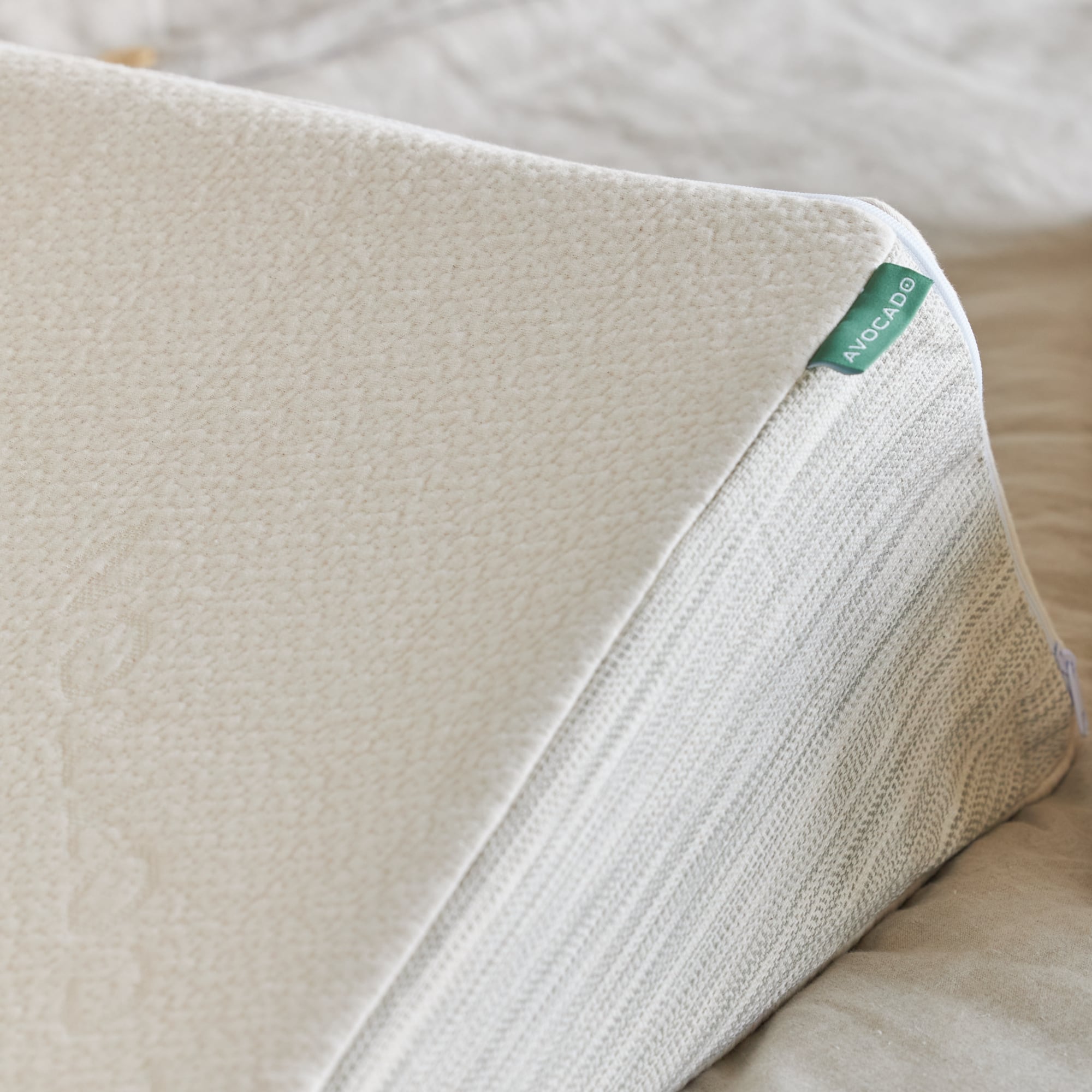 Organic Latex Wedge Pillow for Back Pain Relief - Adjustable Bed Pillow for Sleeping, Acid Reflux & Post-Surgery Support - Hypoallergenic & Breathable Comfort