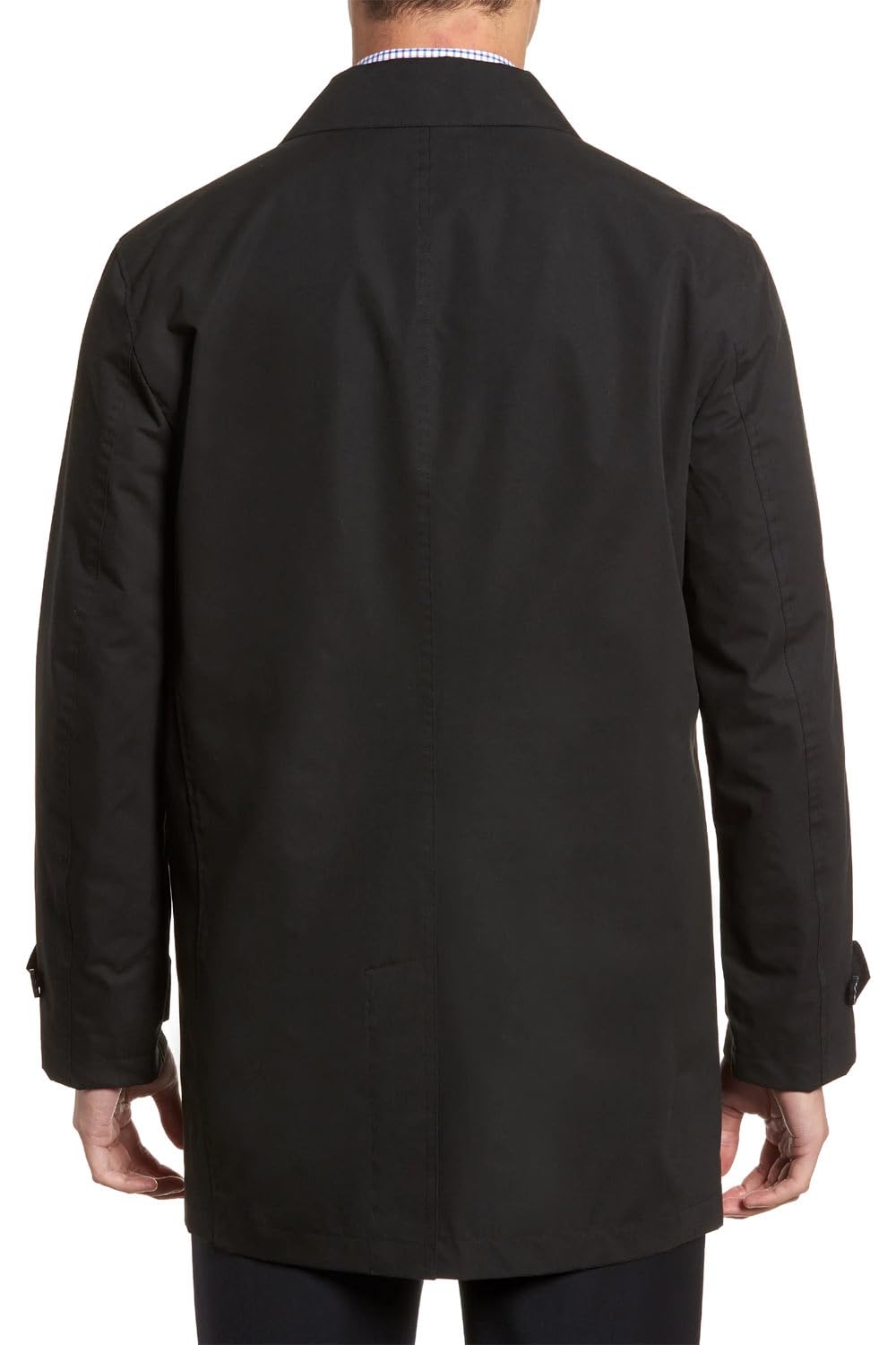 Cole Haan Men's Waterproof Stand Collar Rain Jacket - Lightweight Windbreaker for Outdoor Activities, Commuting & Travel