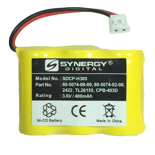 Synergy Digital Cordless Phone Battery - 3.6V 400mAh Ni-CD Replacement Battery for Aastra Telecom MAESTRO4625 - Long Lasting Power for Home & Office Communication