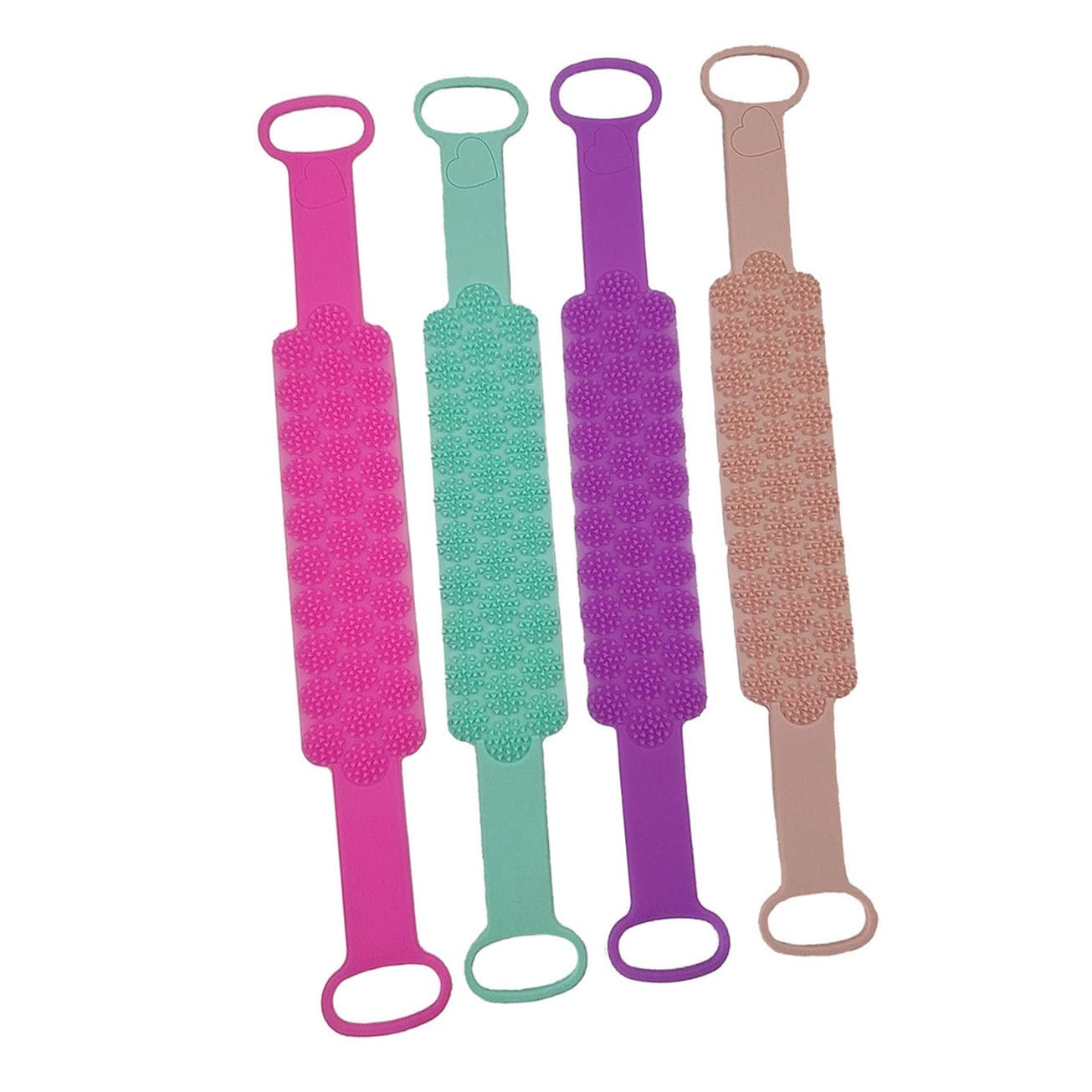 FOMIYES Silicone Body Scrubber with Handle - Exfoliating Shower Brush for Smooth Skin, Back Scrubber & Bath Towel Alternative - Perfect for Spa Day, Deep Cleansing & Gentle Exfoliation in Shower or Bathtub