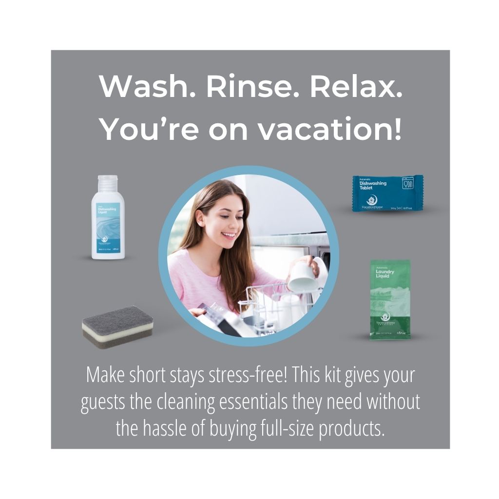 VHA Airbnb Essentials Kitchen & Laundry Kits - Complete Starter Set for Vacation Rentals | Perfect for Airbnb Hosts & Short-Term Rental Properties