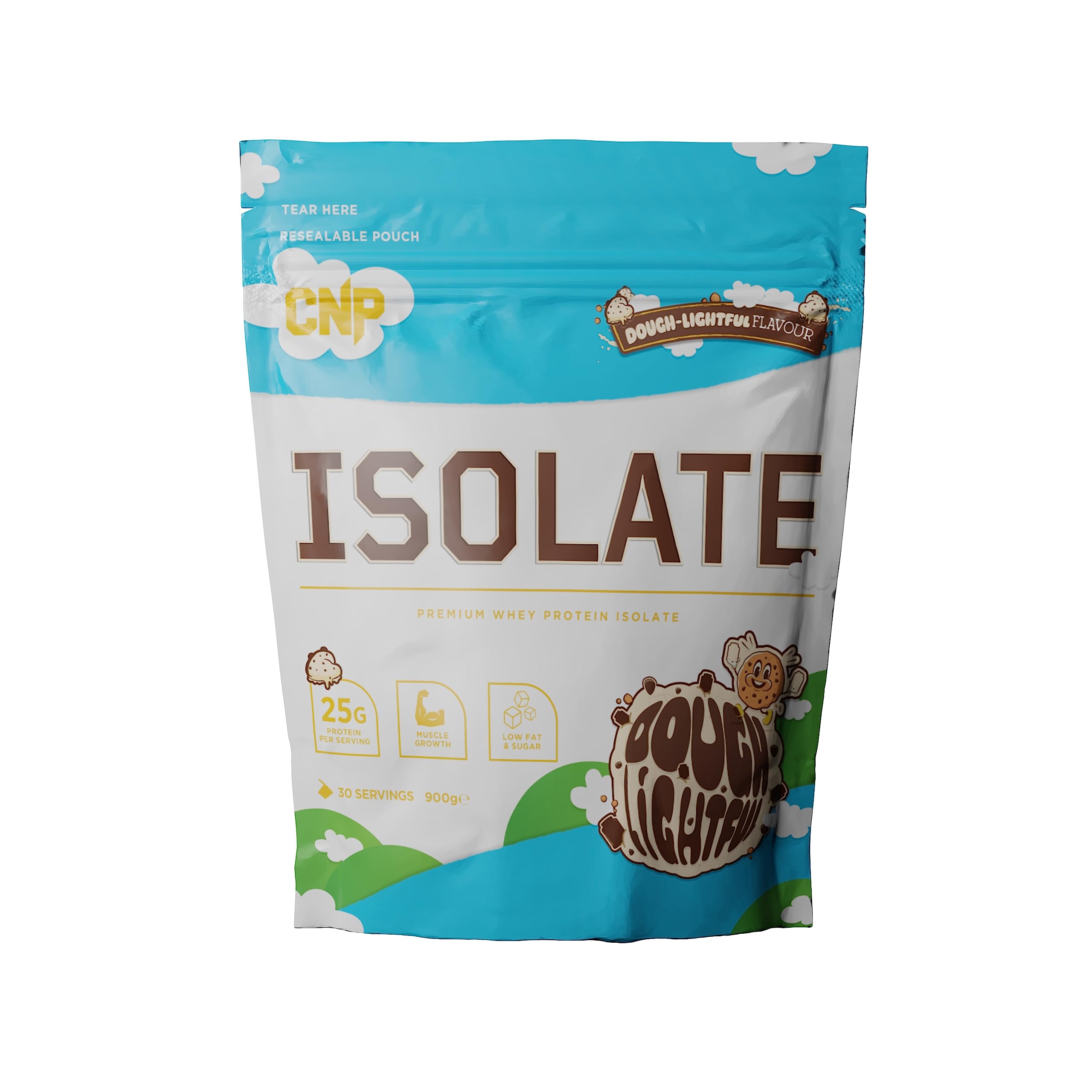 CNP Isolate DoughLightful 900g Whey Protein Powder for Muscle Recovery & Weight Management - Perfect for Post-Workout Shakes & Healthy Baking