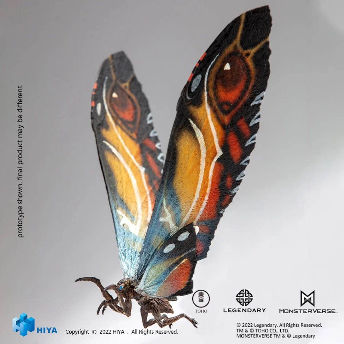 Godzilla King of the Monsters Mothra Action Figure - Premium Collectible Toy for Movie Fans - Perfect for Display, Gifts, and Monster Battles
