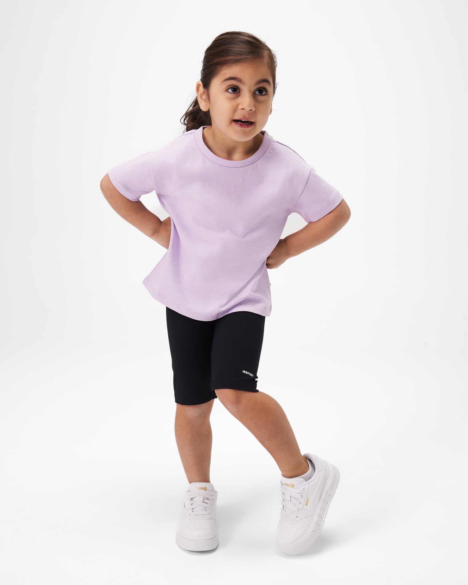 InSport Kids Evie Purple Tee - Soft Cotton T-Shirt for Girls - Perfect for Playdates, School & Everyday Wear