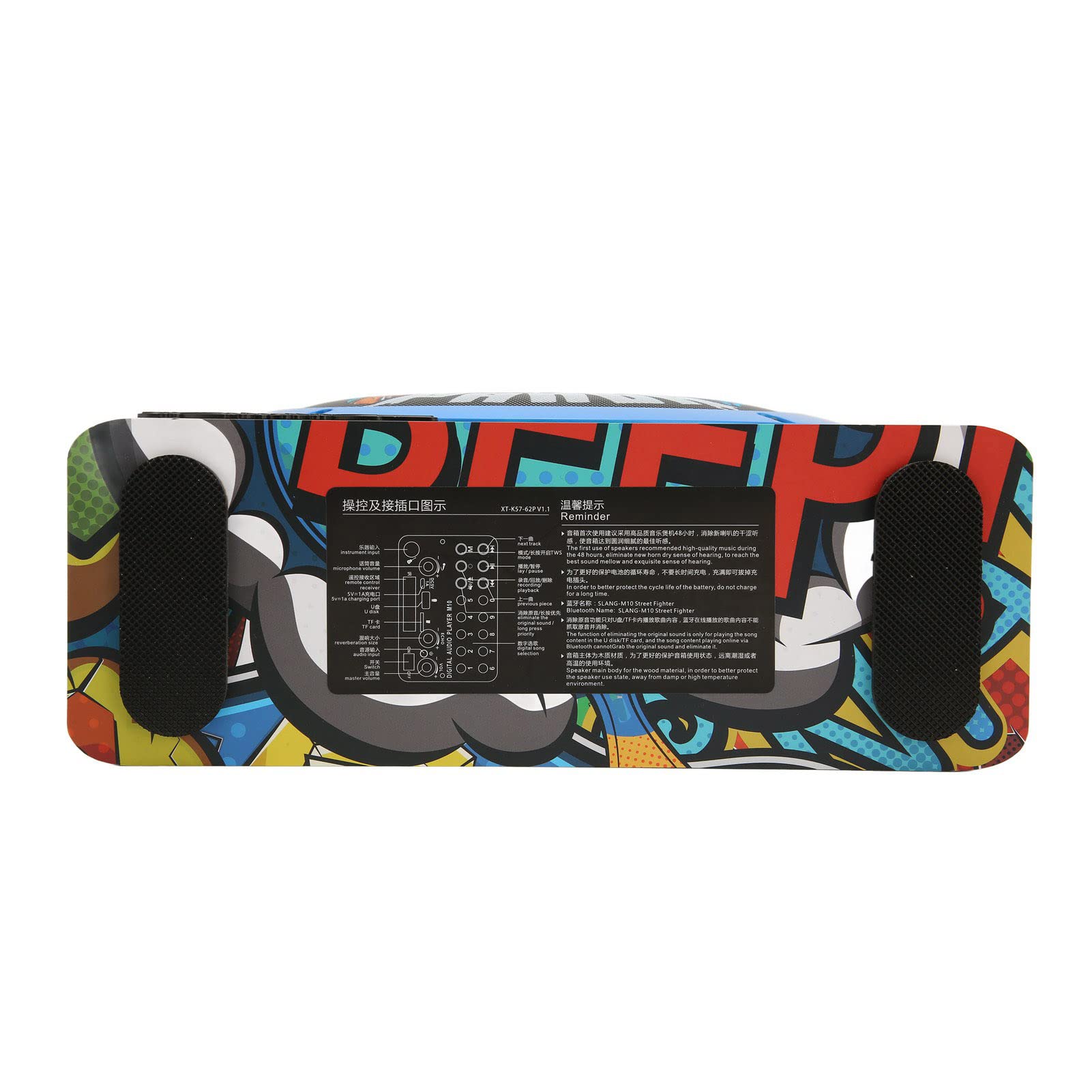 Portable Wireless Speakers for Hip Hop, Street Dance, Camping & Backpacking - Outdoor Bluetooth Speaker for Parties, Travel & Home Use