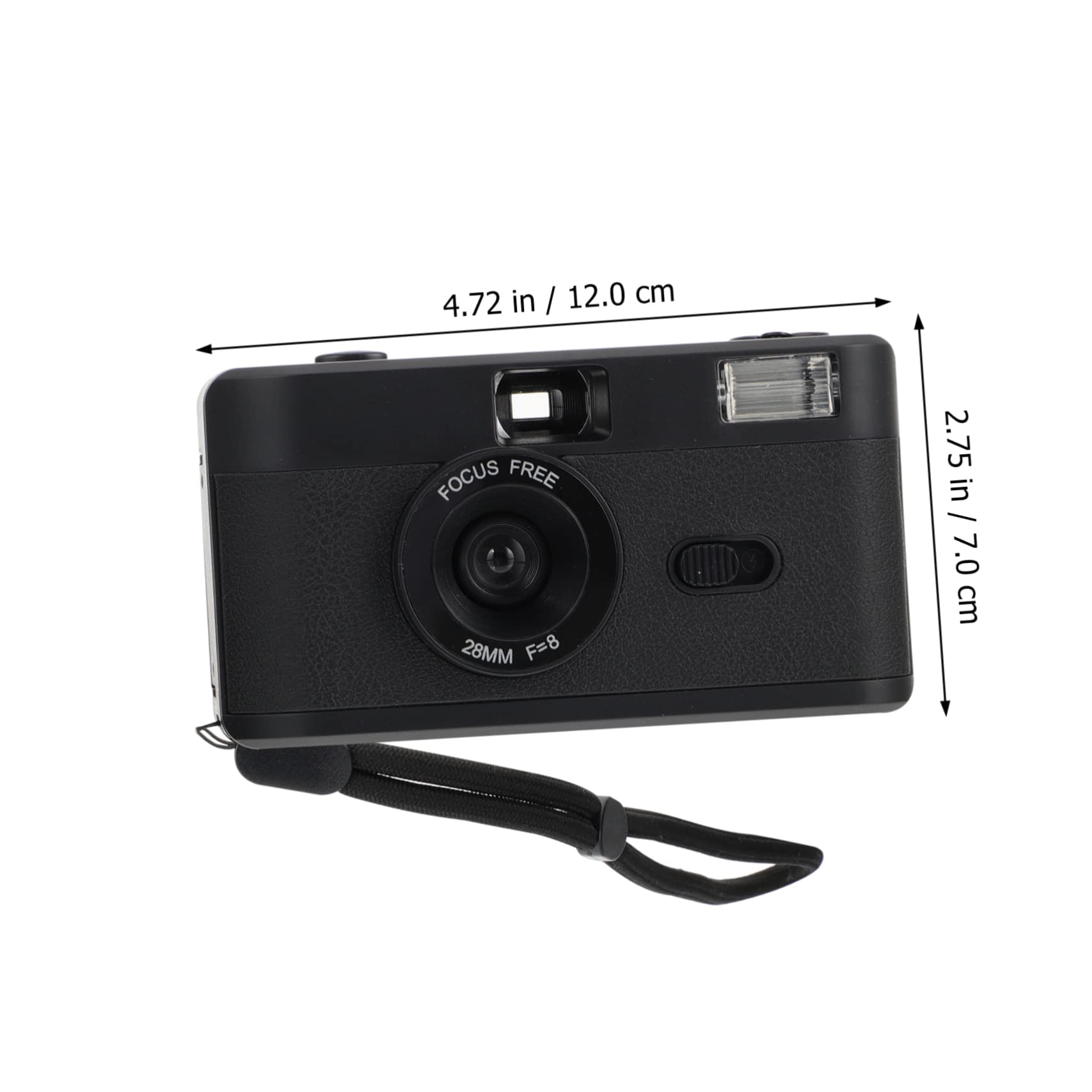 Housoutil 35mm Reusable Vintage Film Camera with Built-in Flash - Single Use & Retro Style for Travel, Parties, Weddings & Everyday Photography
