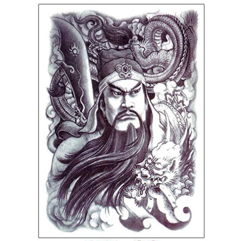 3D Temporary Tattoo Stickers - Realistic Fake Tattoos for Adults & Kids - Waterproof Full Back Tiger & Skeleton Designs (34X48cm) - Perfect for Arms, Legs, Shoulders - Great for Halloween, Parties, Cosplay & Body Art