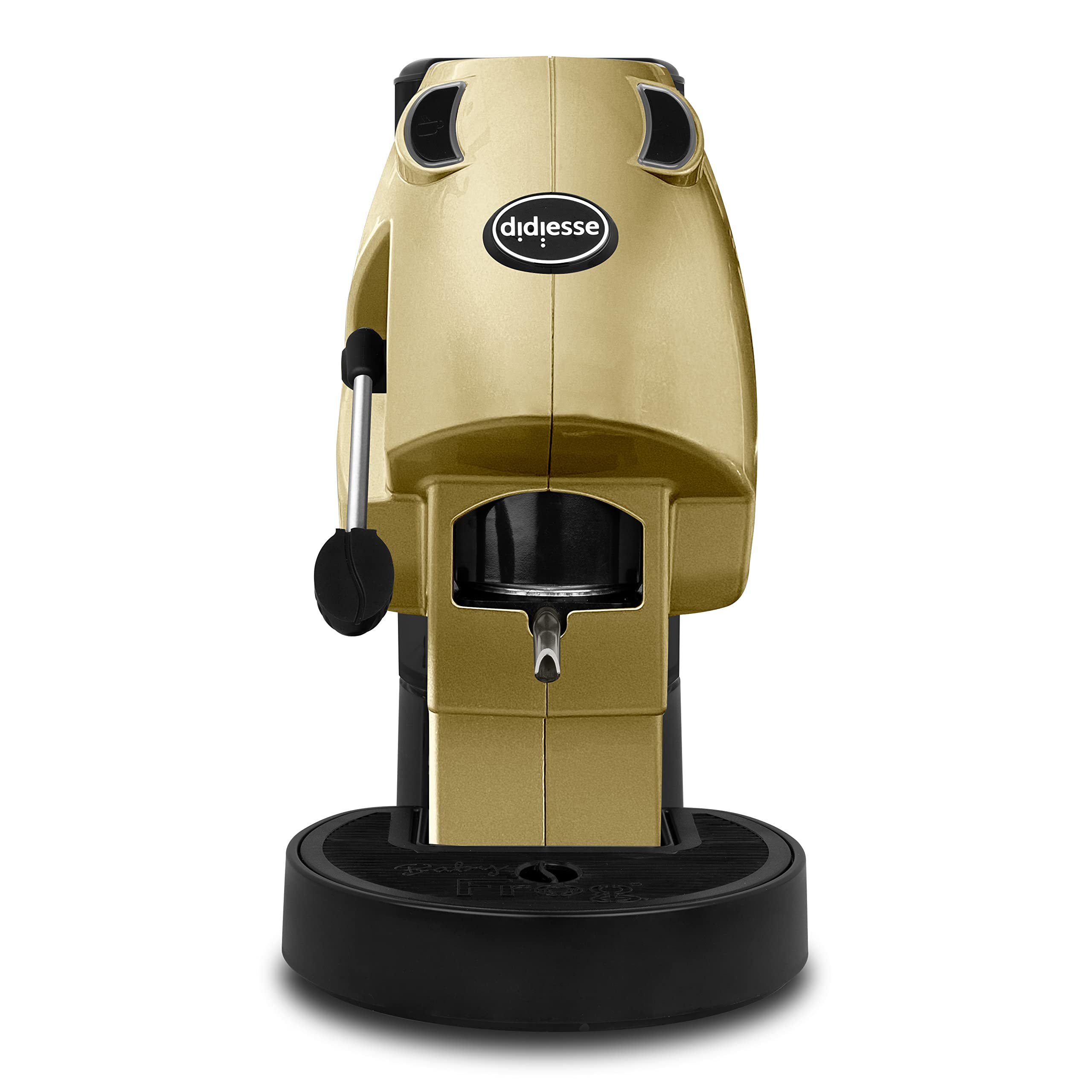 DidieSSE Baby Frog Collection ESE 44mm Gold Capsule Coffee Machine - Compact & Lightweight with 1.5L Water Tank, Low Energy (450W), Standby Function - Perfect for Home, Office & Small Spaces
