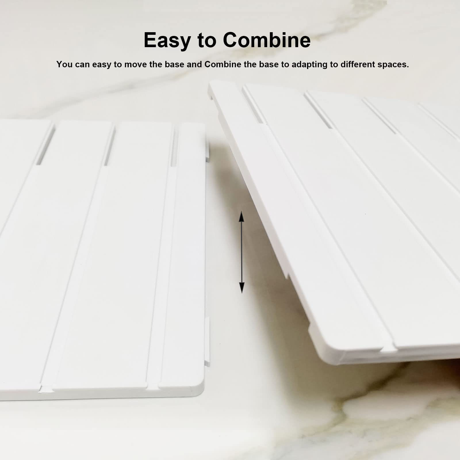 Adjustable White Plastic Handbag Organizer for Closet - Shelf Dividers & Purse Storage Solution for Women | Perfect for Closet Organization, Handbag Display & Space Saving