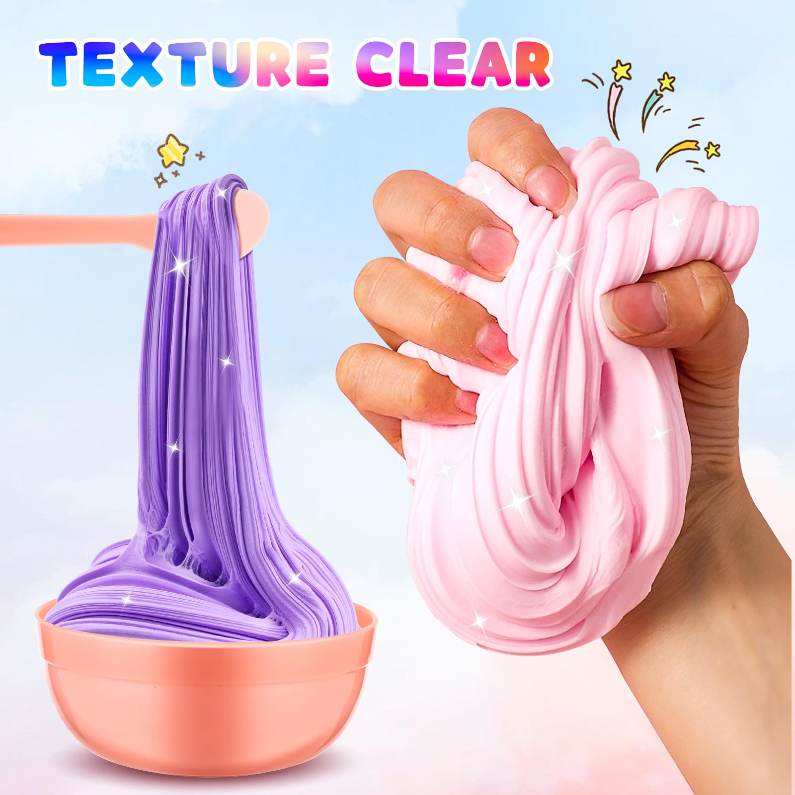 DIY Sweets Slime Kit for Kids - Make Cake, Ice Cream, Butter, Cloud & Fluffy Slime | Creative Arts & Crafts Toy for Girls Ages 8-12 | Fun Birthday Party Favors & STEM Learning Activity Gift | Perfect for Playdates, Sleepovers & Sensory Play