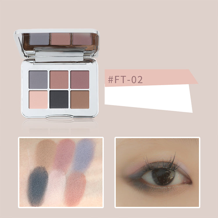 SHEDELLA 6-Color Eyeshadow Palette - Highly Pigmented, Long-Lasting Makeup for Day & Night Looks - Perfect for Parties, Weddings & Everyday Wear