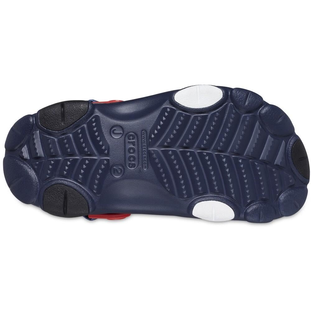 Crocs Unisex-Child Classic All-Terrain Spiderman Clogs | Lightweight Water Shoes for Kids | Perfect for Beach, Pool, and Outdoor Play