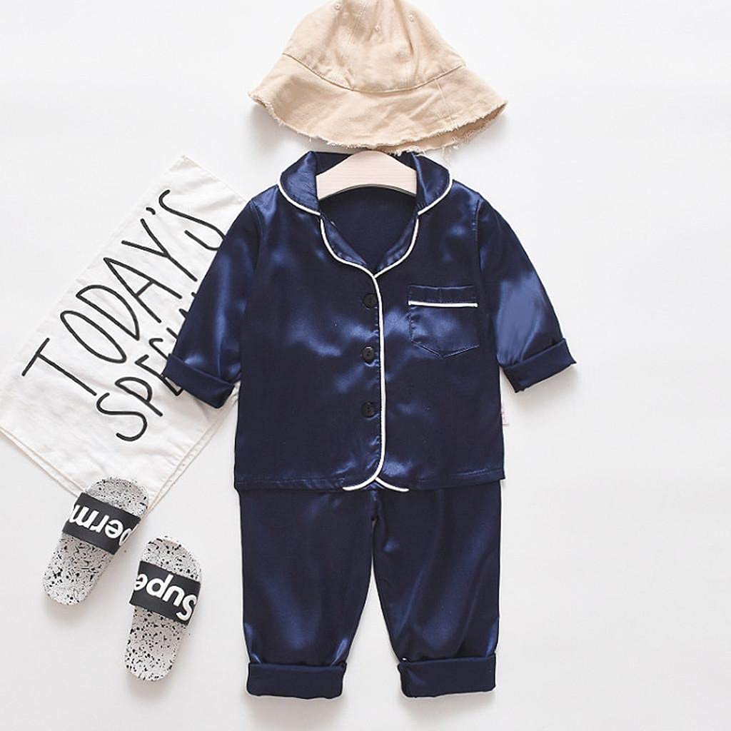 **Baby Clothes 9-12 Months | Cute Cartoon Toddler Sleepwear for Girls & Boys | Soft Satin Robe with Short Sleeves – Perfect for Bedtime & Loungewear**