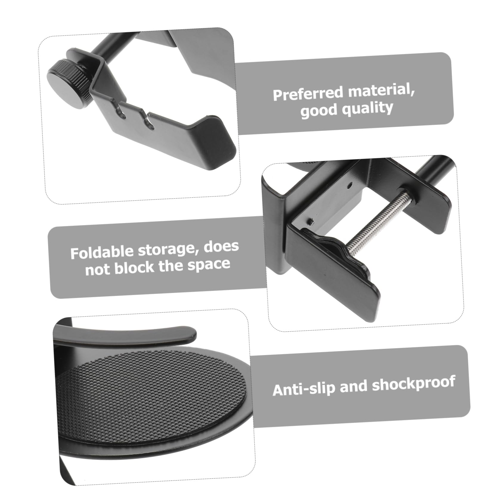 HEMOTON Headphone Stand with Cup Holder - Premium Headset Hanger & Earphone Holder for Desk, Gaming Setup, Office, and Home Use