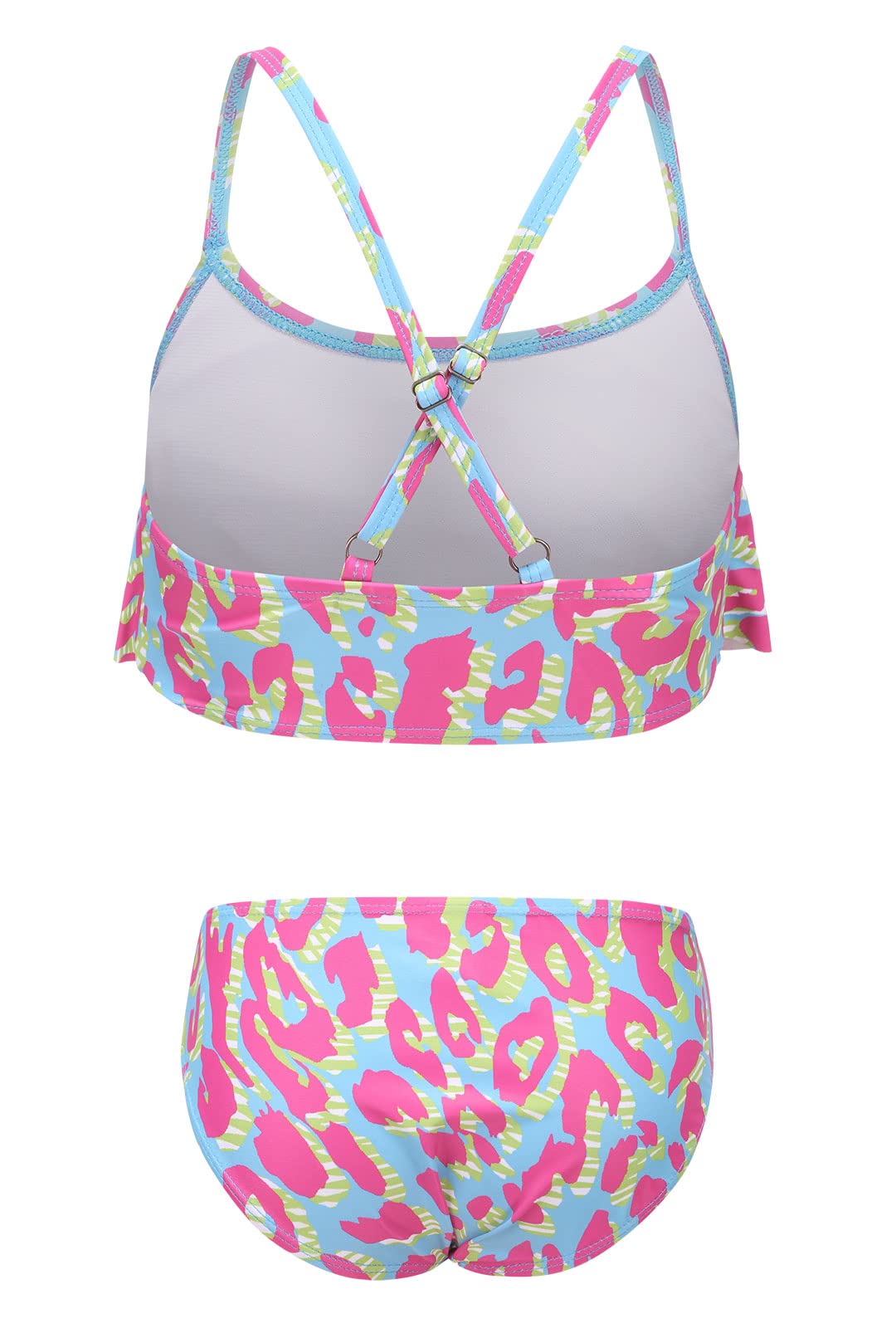 Rainbow Bikini Set for Girls - Adjustable Strap Two Piece Swimsuits | Beach, Pool & Summer Vacation Wear