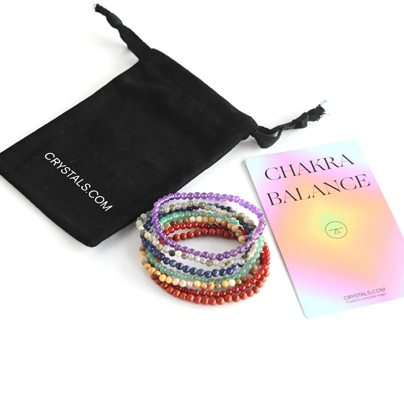 7 Chakra Healing Bracelet Set for Women & Men - Natural Stone Energy Balance & Meditation - Yoga, Reiki, Spiritual Wellness Accessory