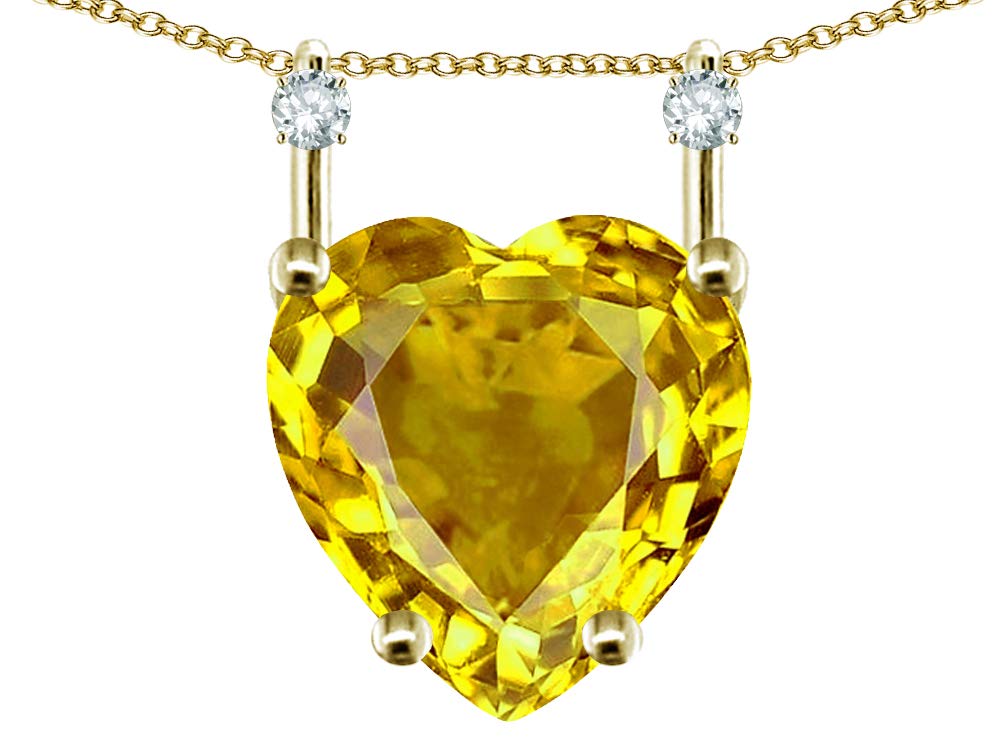 10K Gold Heart Pendant for Women - 8mm Stackable Mother's Day Gift - Perfect for Layering Necklaces & Special Occasions
