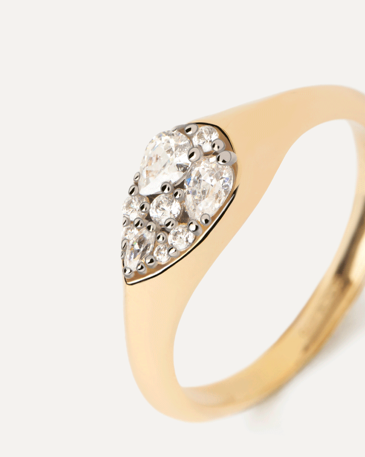 Vanilla Stamp Ring for Women - Elegant Minimalist Jewelry for Everyday Wear, Gift Giving & Special Occasions