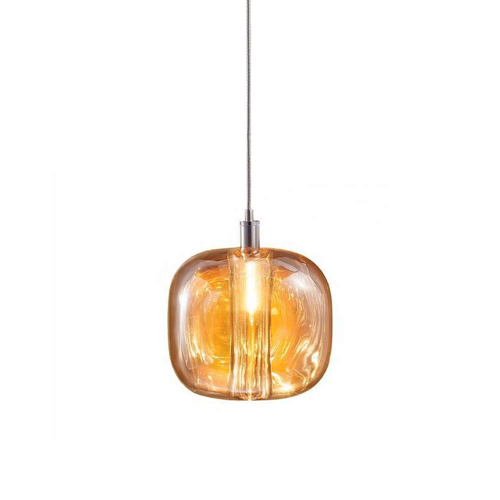 Modern Crystal Pendant Light - Geometric Metal Hanging Lamp with Nordic Style, Stainless Steel Ceiling Fixture for Dining Room, Bedroom, Bedside, Cafe & Bar | Elegant Lighting for Home Decor and Commercial Spaces