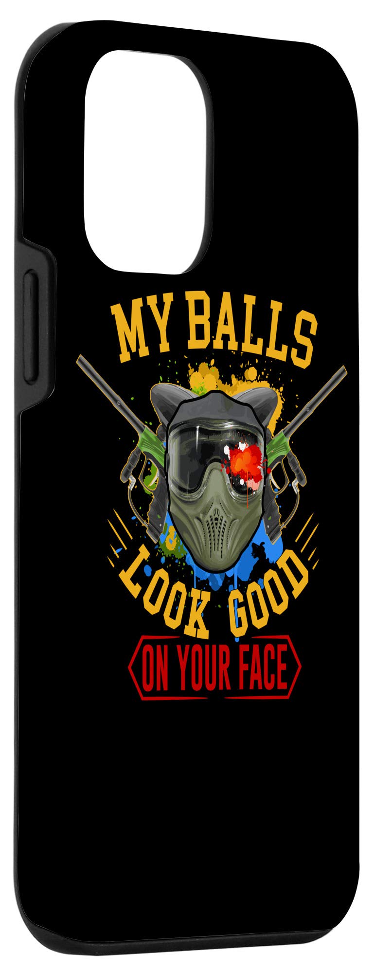 iPhone 12 Mini Case - Men's Paint Splatter Design for Shooting Games & Paintball Enthusiasts - Durable Protective Cover for Daily Use, Gaming & Outdoor Activities
