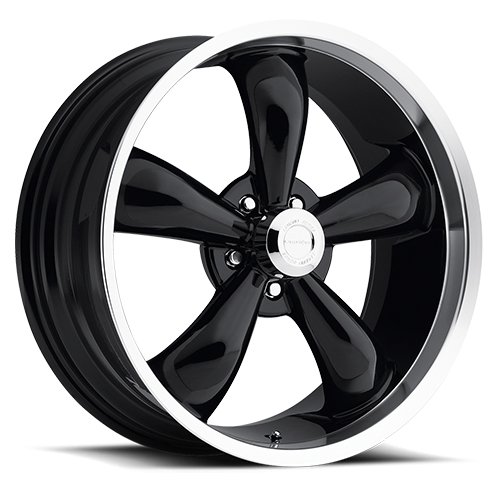 Vision Wheels 142 Legend 5 Gloss Black Machined Lip 17x7 5x120.65 6ET 83 - Premium Alloy Rims for Cars, Trucks & SUVs - Perfect for Street Performance & Custom Builds