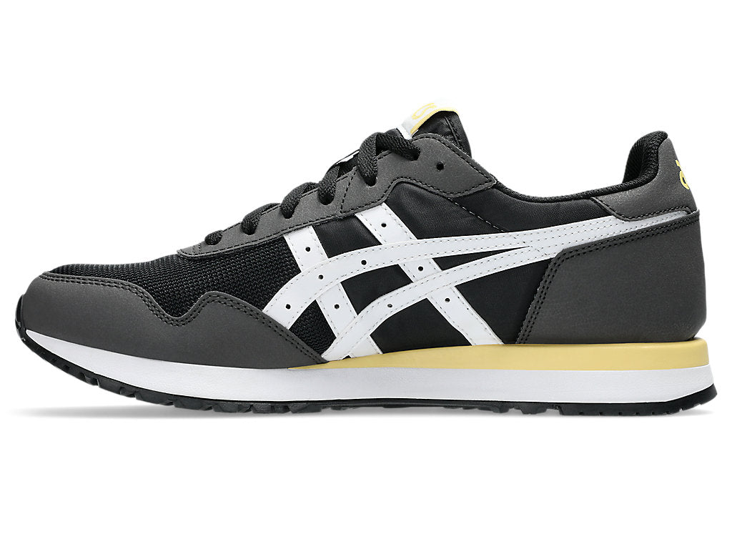 ASICS Men's Tiger Runner II Black/White Running Shoes - Lightweight Cushioned Sneakers for Jogging, Gym & Daily Wear