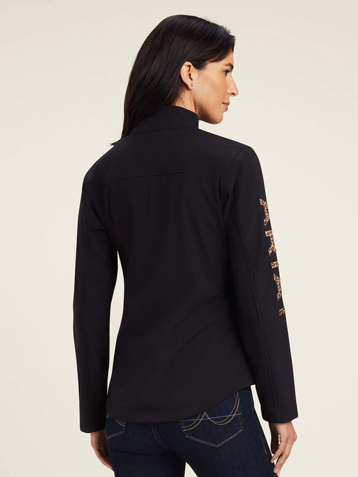 Ariat Women's New Team Softshell Jacket - Black | Water-Resistant Windbreaker for Outdoor Activities, Horseback Riding & Casual Wear