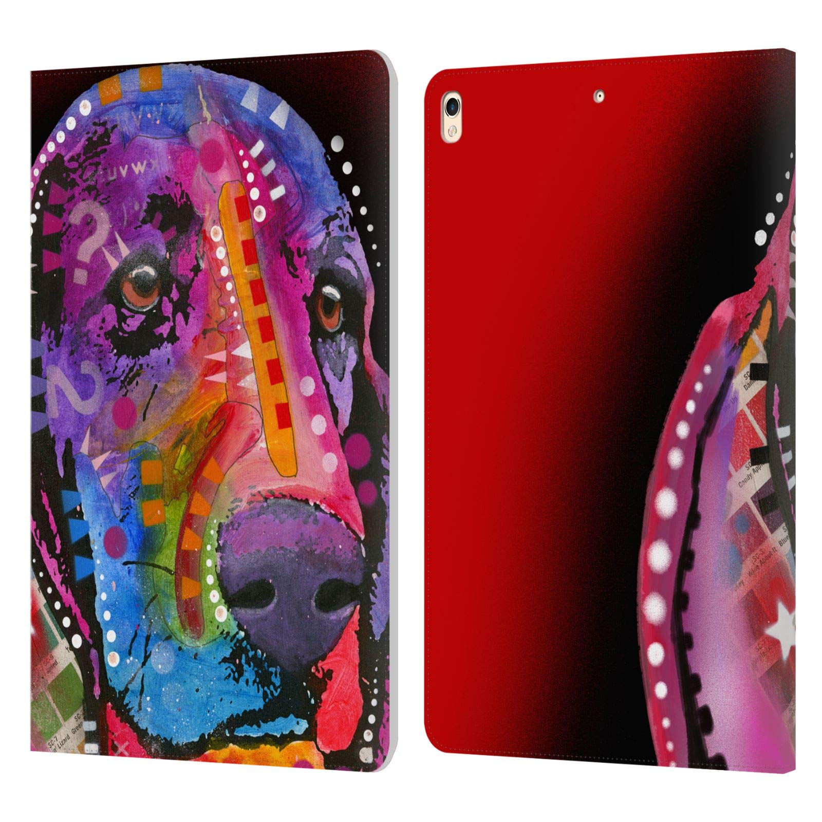 Dean Russo Basset Hound Dogs Leather Book Wallet Case Cover for Apple iPad Pro 10.5 (2017) – Officially Licensed by Head Case Designs – Perfect for Work, Travel & Everyday Protection