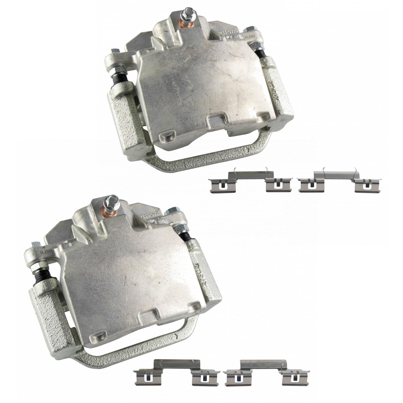 TRQ Rear Brake Caliper Set Compatible with 07-20 Cadillac Escalade, Chevrolet Silverado & GMC Sierra 1500 - Perfect for Off-Roading & Heavy-Duty Towing