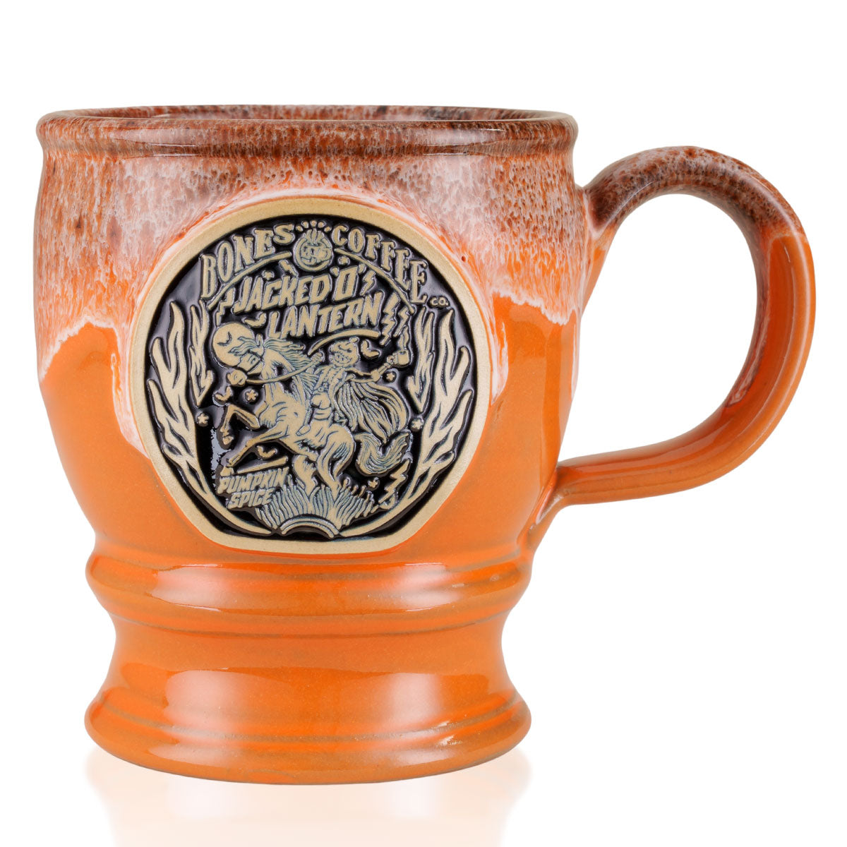 Jacked O' Lantern Handthrown Ceramic Coffee Mug - Perfect for Halloween Parties, Pumpkin Spice Lattes & Cozy Fall Mornings