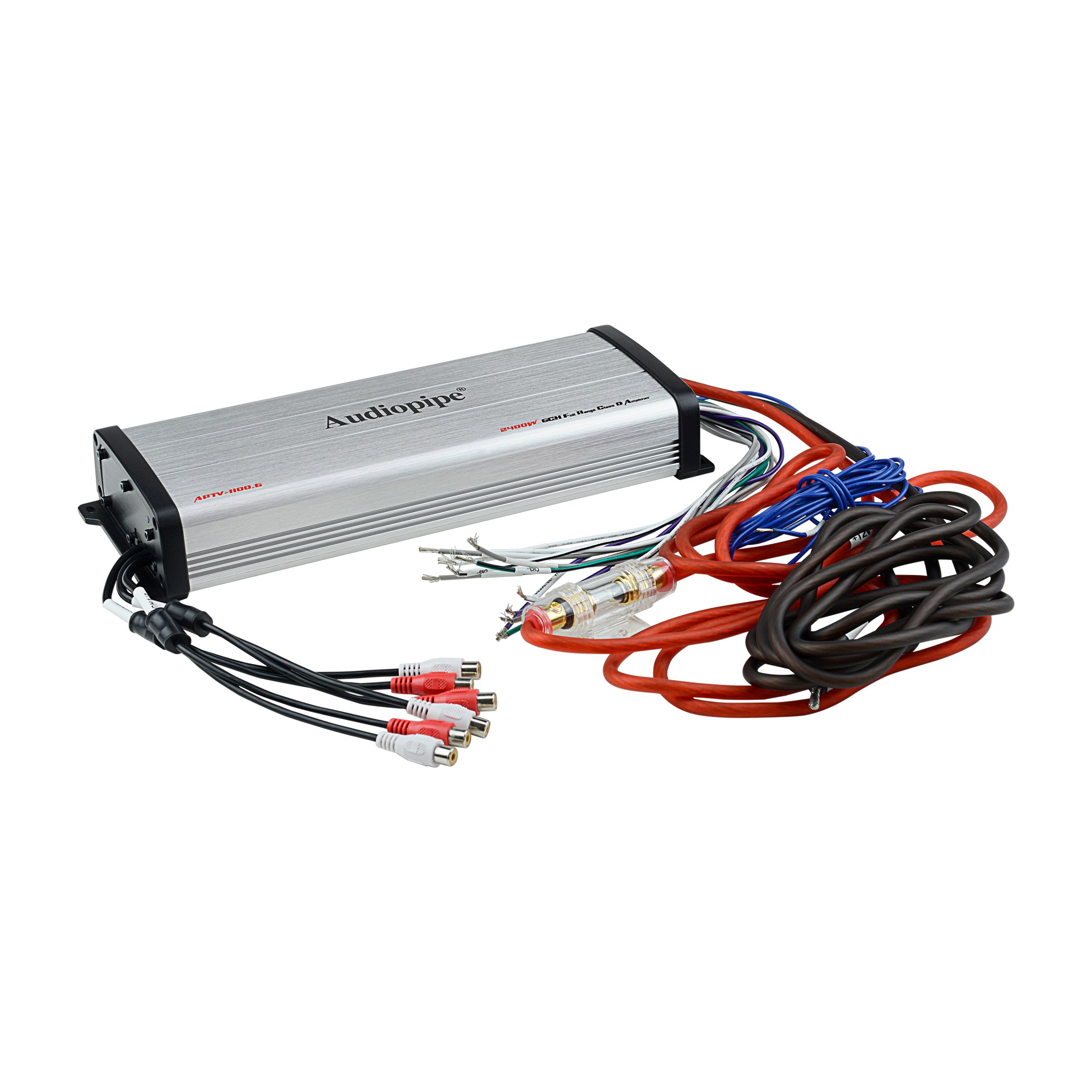APTV 1100.6 6-Channel Full Range Class D Car Amplifier - High Power Audio System for Cars, Trucks & SUVs