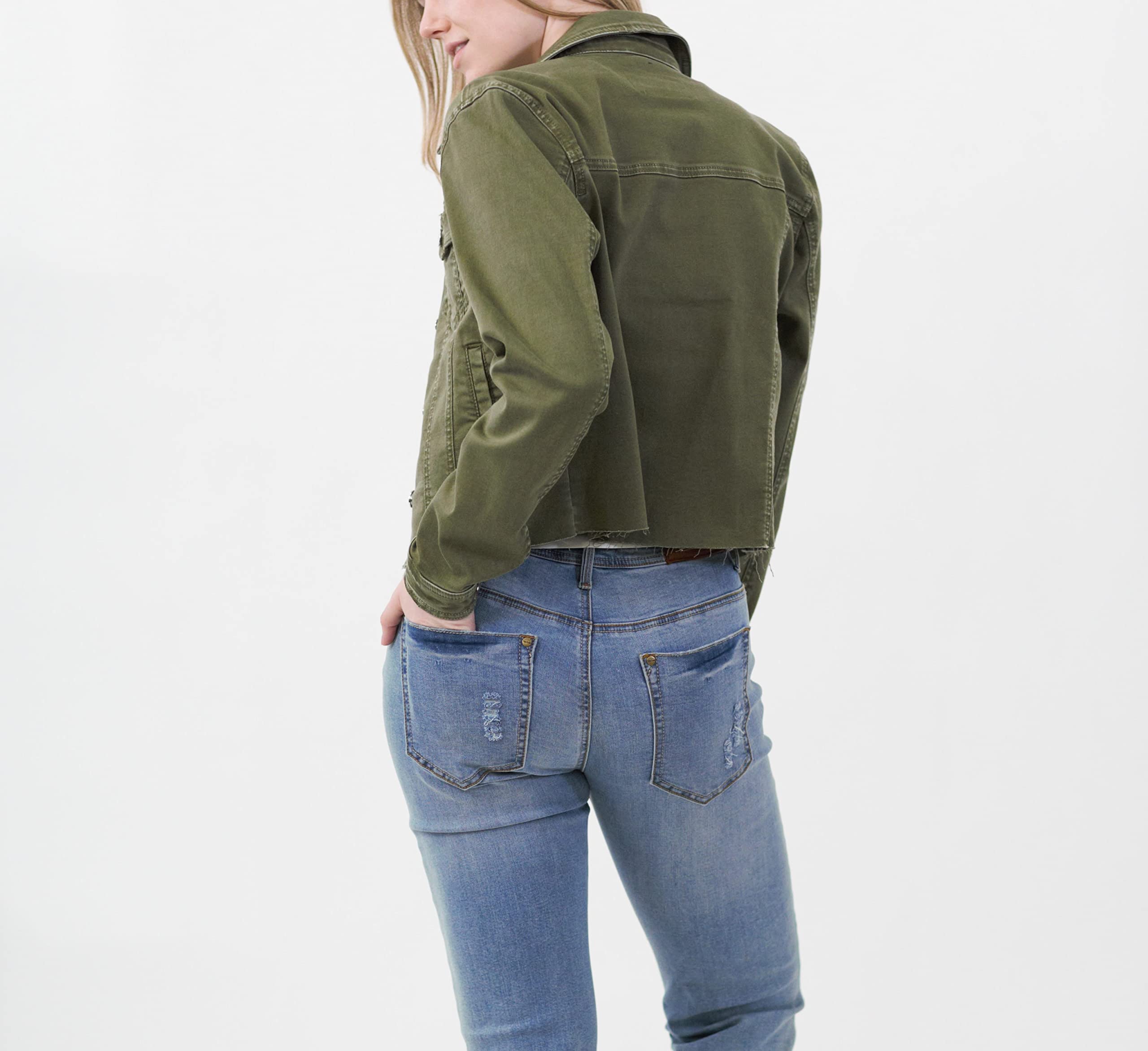 Women's Luxury Denim Jackets - Comfortable & Stylish Coats for Casual Outings, Date Nights & Fall Layering | Premium Fashion Outerwear
