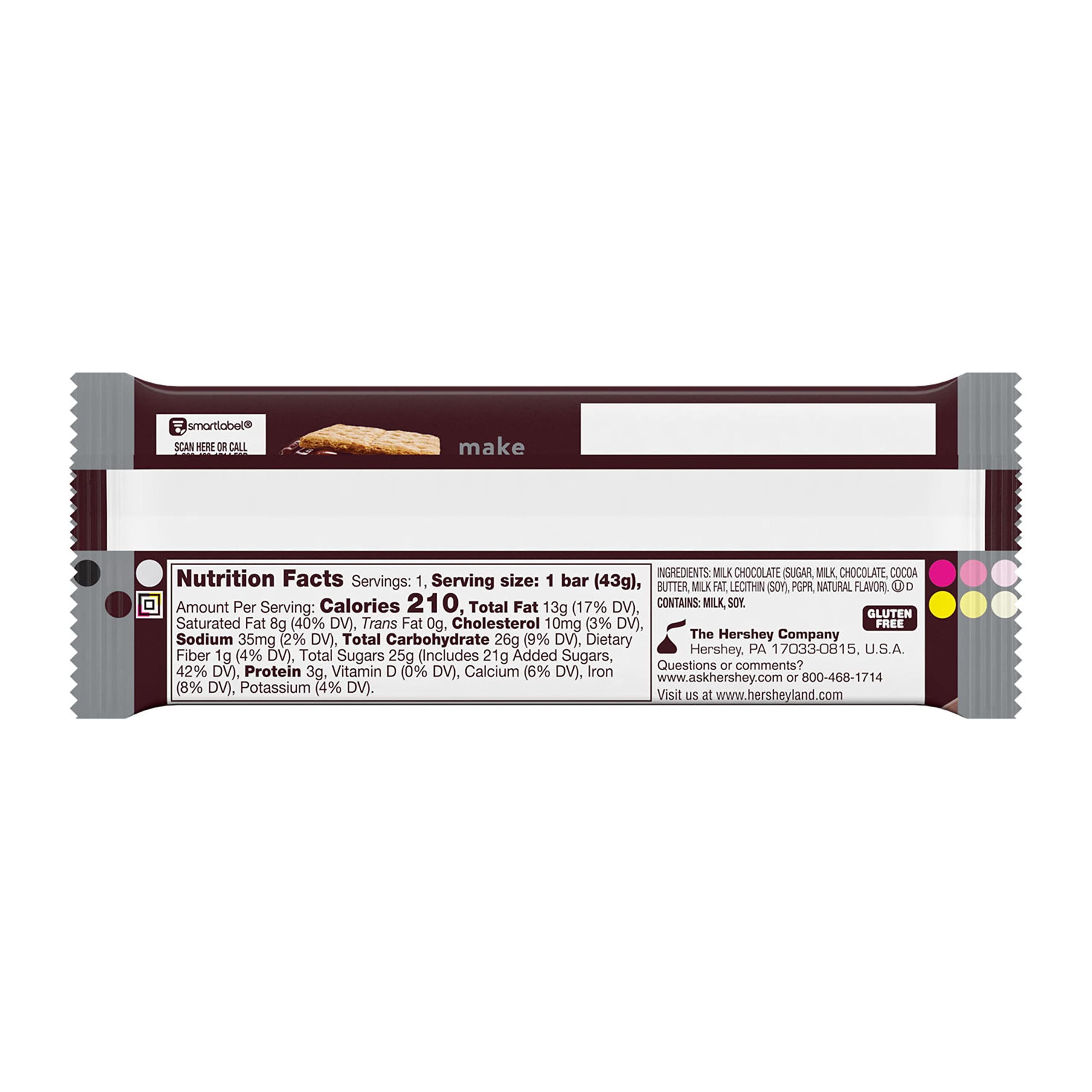 HERSHEY'S Milk Chocolate Candy Bar - 1.55 oz (Pack of 12) | Rich & Creamy Chocolate Snacks for Parties, Gifts & Everyday Treats | Perfect for Halloween, Christmas & Birthday Celebrations