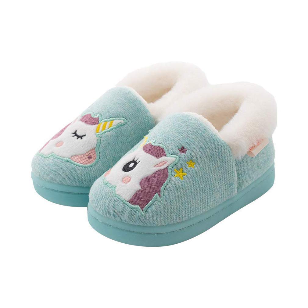 **Warm Fluffy Animal Slippers for Toddler Boys & Girls - Cozy Kids House Shoes for Indoor Comfort - Perfect for Winter & Home Playtime**