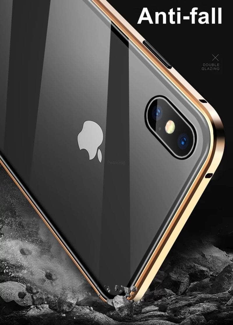 Magnetic Tempered Glass Privacy Case for iPhone 15 - Anti-Spy Screen Protector with Strong Magnet for Secure Attachment | Perfect for Office, Travel & Personal Data Protection