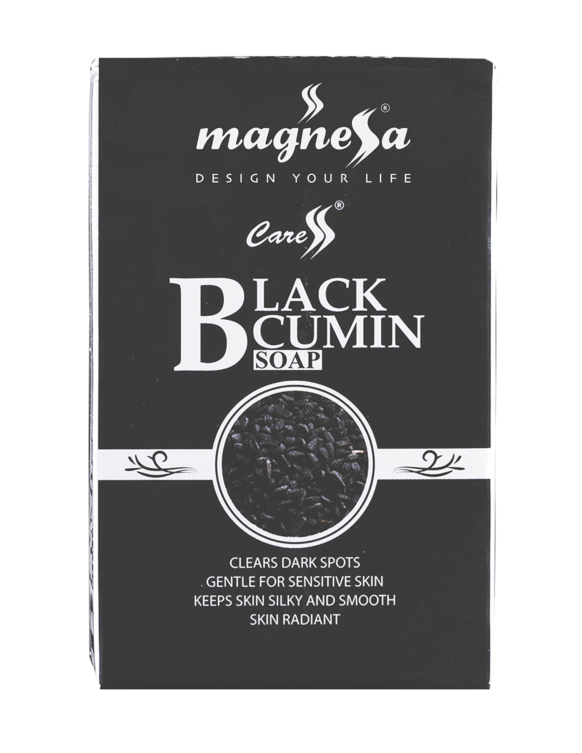 Magnessa Black Cumin Soap (125g) - Natural Skin Cleansing Bar for Acne, Eczema & Psoriasis Relief | Gentle Face & Body Wash for Sensitive Skin | Perfect for Daily Skincare Routine